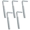 AERZETIX - C47895 - Set of 5 Screw Hooks Metal