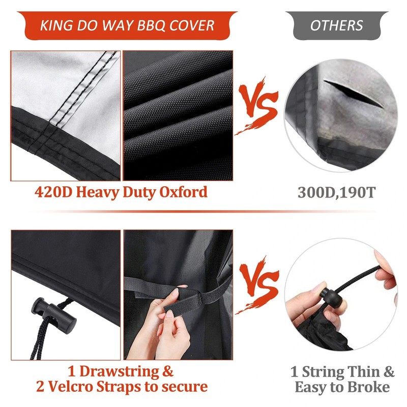 420D Oxford Fabric Waterproof BBQ Grill Cover Heavy Duty Waterproof