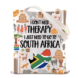 BAUNA South Africa Trip Tote Bag South Africa Vacation Gift South Africa Souvenir Gift South Africa Wild Animal Gift For Traveler (South Africa Tote)