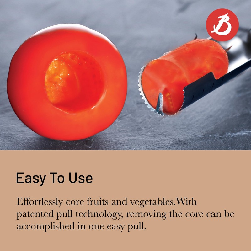 de Buyer UNIVERSAL CORE CONCEPT Manual Corer, Red - 1”