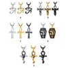Suplight Eye of Horus Necklace, Men's, Popular, Silver, Surgical Stainless