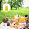 8 Pack 100ml Plastic Juice Bottles,Reusable Small Clear Juice Container,Mini