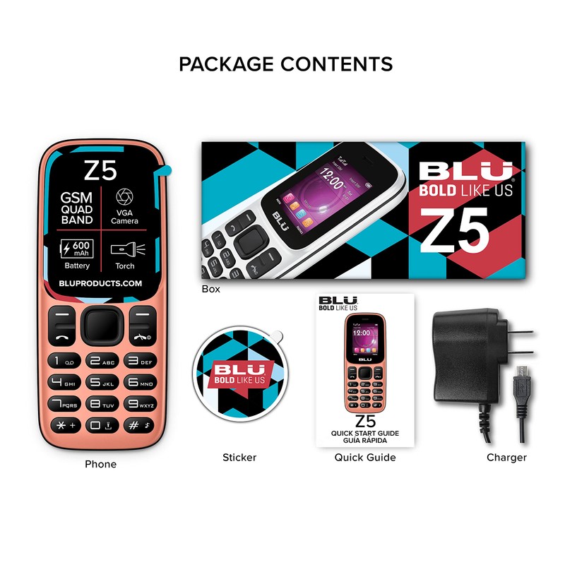 BLU Z5 -GSM Unlocked Dual Sim -Coral