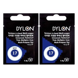 DYLON Multi (Dyes for Clothing and Textiles) 0.2 oz (5.8 g) col.17 [Set of 2] Navy
