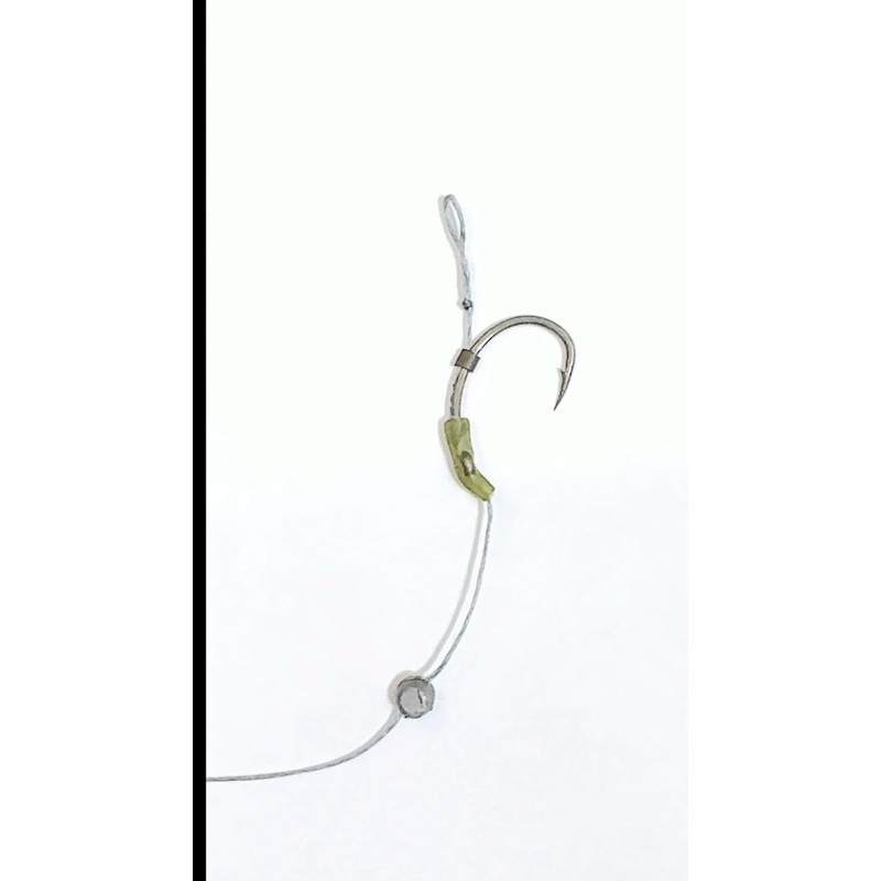 Haldorado Hair Rigs, Size 8 Barbed Hooks, Soft Pop Up,
