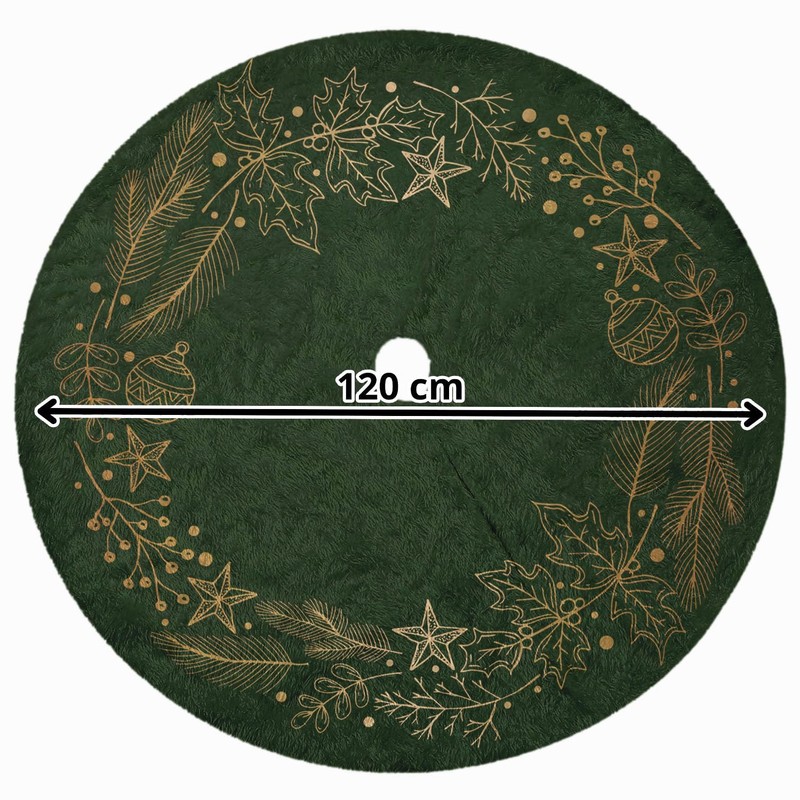 Christmas Tree Skirt Under Christmas Tree Large 120 cm Diameter