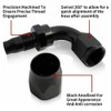 YSIL 10AN Hose End Fitting Female Fit for Braided Fuel