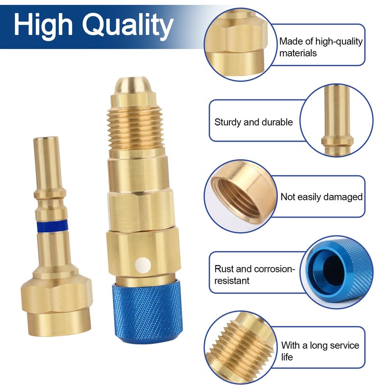 Jiotar QDB33 Argon Hose Quick Connect Fittings Set, Argon Inert