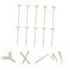 Healeved 30pcs Y-shaped Lash Brush Tool for Eyelash Perming and