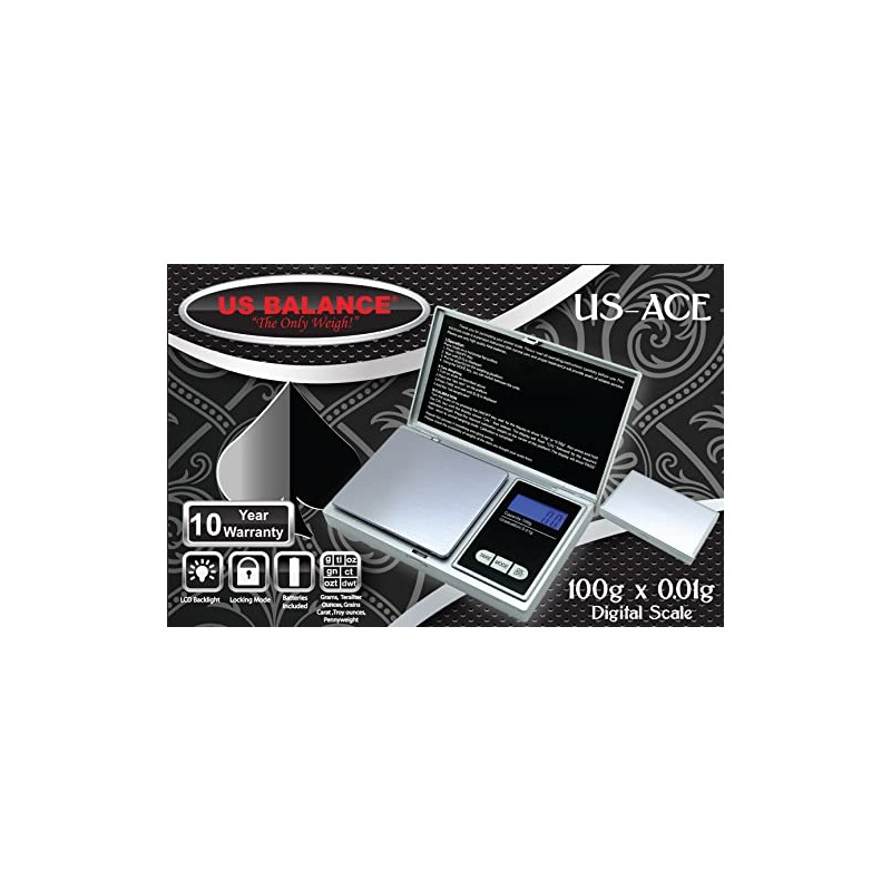 US Balance US-ACE 100g x 0.01g Digital Pocket Scale