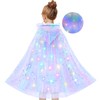 Goenb Light up Princess Cape Clothes for Girls Aged 3-10,