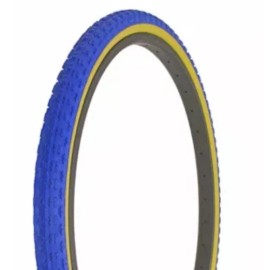 Duro 26" x 1.75 Bicycle Blue /Gum Wall Tires + Inner Tubes DURO Cruiser Comfort Bike
