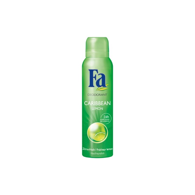 Fa, Caribbean Lemon Deo Spray, 5.07 Fl Oz