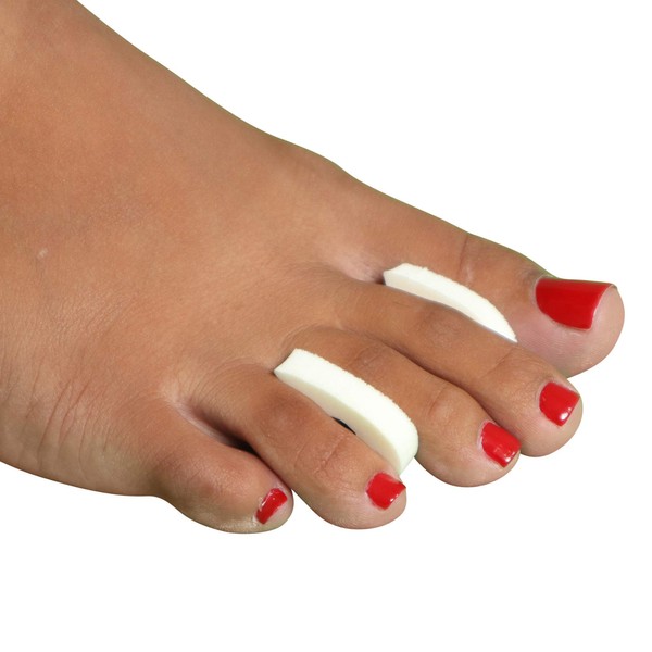 Premium Foam Toe Separators - Toe Spacers for Corn, Bilster, and Hammer Toe Relief - 1/4 Inch - Bulk Pack of 100 Toe Pads