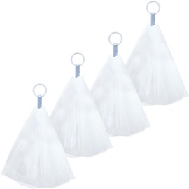 Kokubo 967001 Face Wash Net, Effortlessly Creamy Foaming Whipper Mini, Set of 4, Face Wash Net with Ring, Hygienic, Simple, Stylish
