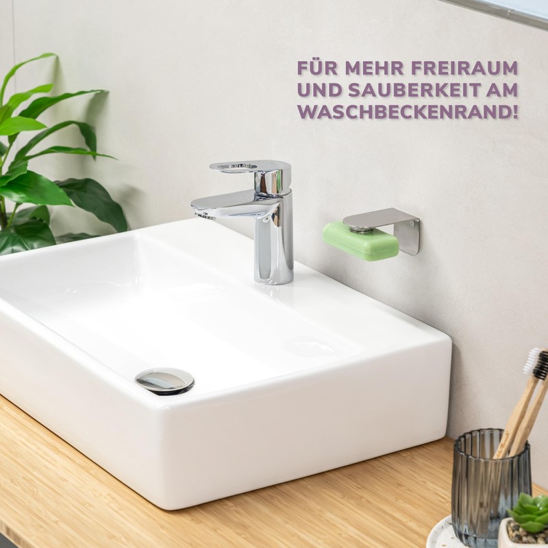 bremermann PUREZZA Magnetic Soap Holder - Free Hanging Soap with