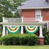 Motiloo 2PCs 3x1.5 Foot Ireland Flag,St. Patrick Day Flag Pleated