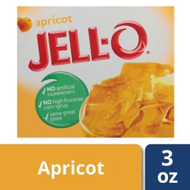 Jell-O Apricot Gelatin Mix (3 oz Boxes, Pack of 6)