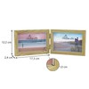 Smiling Art Wooden Double Picture Frame for 2 x 10