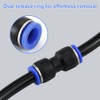Pneumatic Connectors 4 mm, Hose Connector 4 mm, Quick Coupling