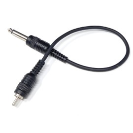 DRUT 30cm short 6.35mm (1/4") Mono Jack Plug to RCA Phono Plug Audio Male to Male Lead Cable 1ft