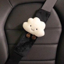 Unifizz Cartoon Car Seat Belt Covers, Cute Seat Belt Cover Pad, Seatbelt Shoulder Strap Pads Covers for Shoulder Protector Car Accessories for Kids Adults (2 PCS)