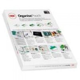 GBC Laminating Pouches A4+ with Filing Strips, 75 Micron, Robust Laminating Pouches in Pack of 25, Glossy, Transparent, Ideal for Storing in Ring Binders and Folders, 3747515