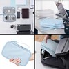 Leather Travel Electronic Organizer - Double Layer, Waterproof Case for