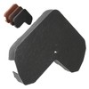 2 x Slate Grey Enviro Tile Ridge Gable End Cap