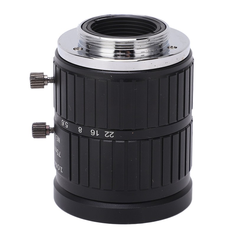 C Mount Lens 75mm Focal Length 10MP Pixels Fixed Zoom
