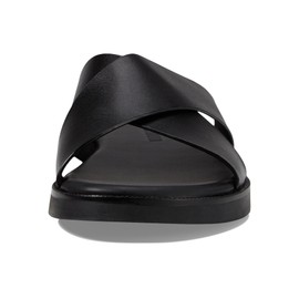 Cole Haan Men's Nantucket Cross Strap Sandal, Black/Black, 11