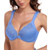 HACI Front Closure Bra for Women Unpadded Underwire Full Coverage