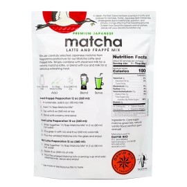 David Rio Matcha Latte & Frappe Mix 3lb Standup Pouch