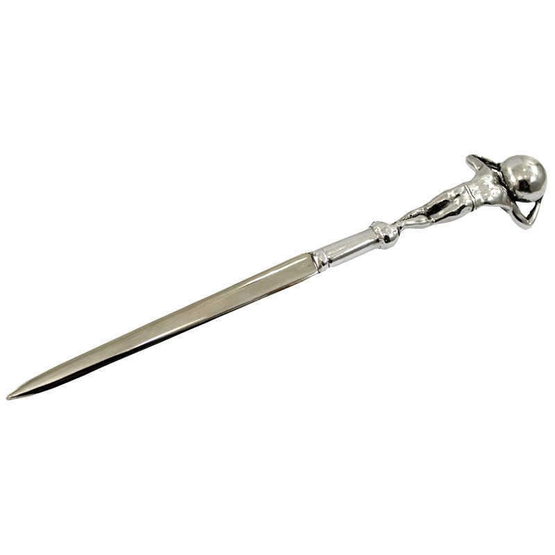 Cavagnini, Elegant stainless steel and pewter letter opener gift box