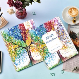 2025-2026 Monthly Planner - Monthly Planner from January 2025 - December 2026, 2025-2026 Monthly Planner 8.5'' x 11'', 2025 Planner with Double-Side Pocket, Monthly Tabs