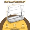 LELE LIFE Pot Lid Holder, Pot Lid Organizer, 304 Stainless