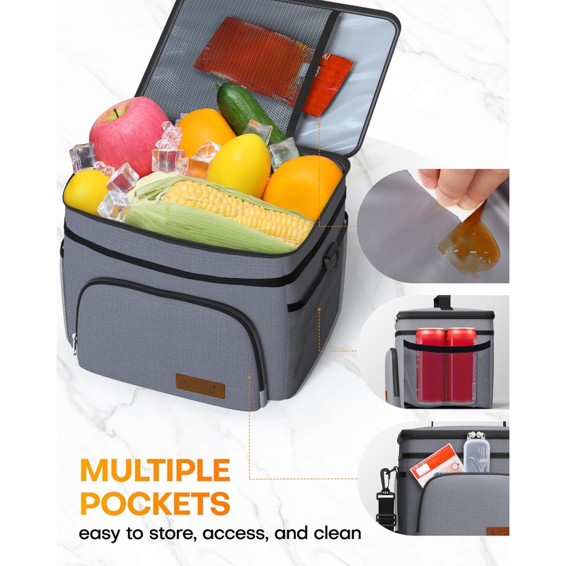 HOTOR Insulated Lunch Box for Men & Women - Leak-Proof