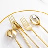 LIYH 360 Pcs Heavyduty Gold Plastic Silverware Set - Elegant