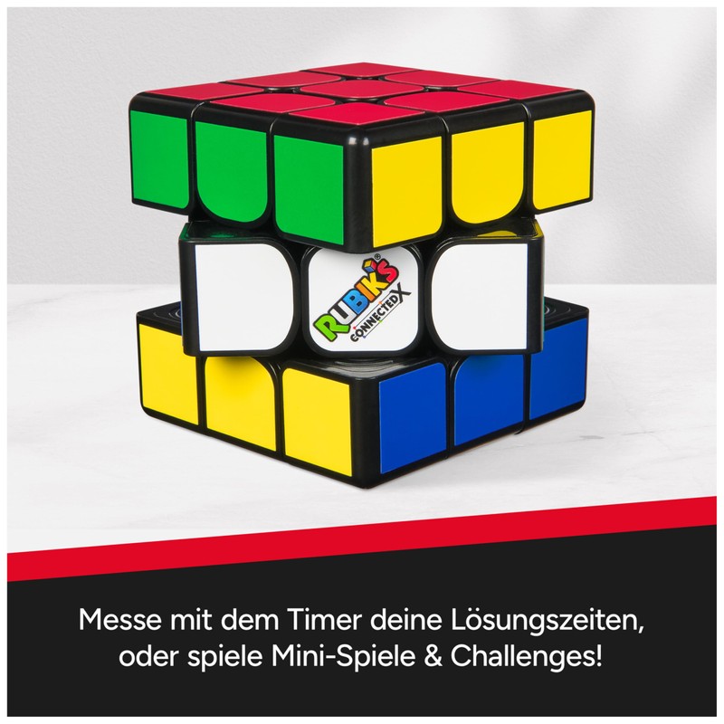 Rubik's ConnectedX Electronic 3x3 Cube for Beginners and Professionals, Bluetooth