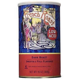 Trader Joe's Low Acid French Roast Coffee - 13 Oz. (Dark Roast, Whole Bean)