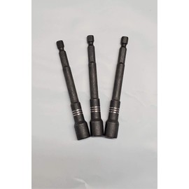 IIT 1/4" x 4" Impact Magnetic Nut Setter, 3pk
