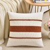 Fancy Homi Set of 1 Rust Boho Decorative Throw Pillow
