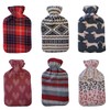 OLIVIA ROCCO Hot Water Bottle with Soft Fleece Cover Large