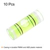HARFINGTON 10pcs Cylindrical Bubble Level 9x25mm Mini Bullseye Spirit Levels