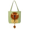 apott Dog Tote Bag with Zipper Cat Shoulder Carrier Lion-Shaped