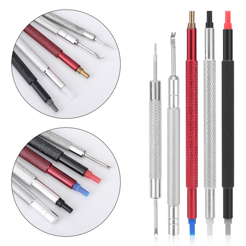 lasuroa 5pcs Watch Hand Repair Setting Tool Kit, Compact Watch
