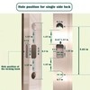 BTAMUD Sliding Door Handle Set 5-5/8 Inch Hole spacing, Full
