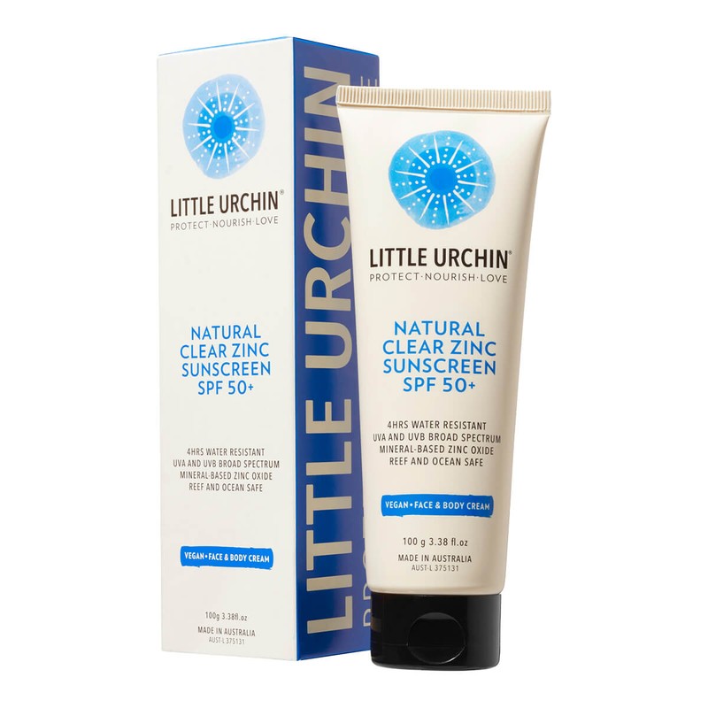 Little Urchin Natural Clear Zinc Sunscreen SPF 50+, 100ml
