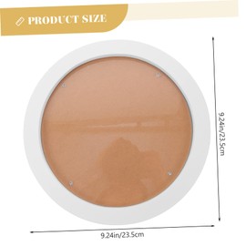 Gatuida Round Photo Frame Stand Modern Wall Decor for Home Office Elegant White Design for Memorable Moments for Living Room Bedroom Gallery Wedding Showers