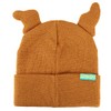 Scooby Doo Embroidered Brown Acrylic Knit Cuff Beanie